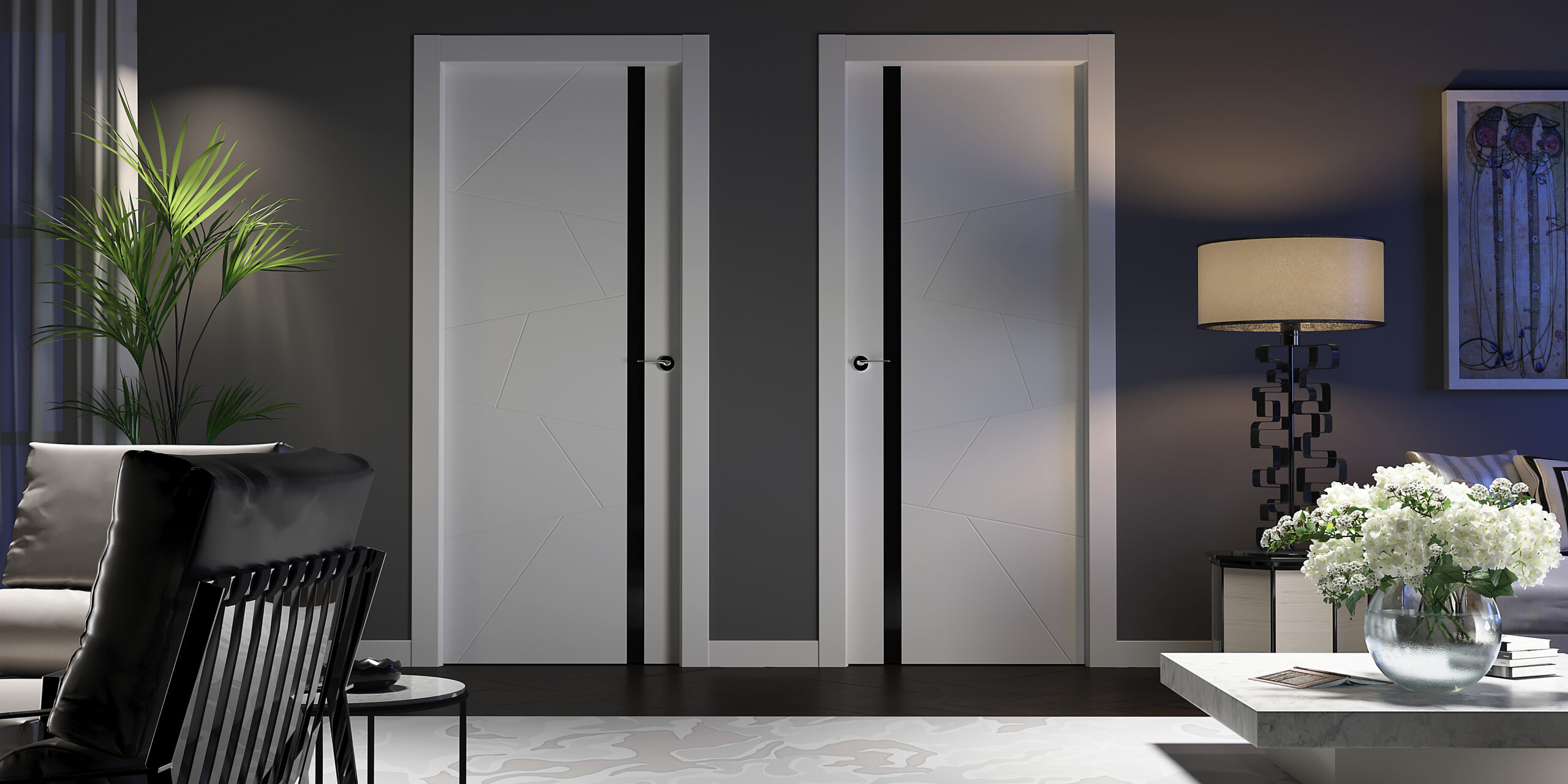 Двери Ofram Эмаль Современные формы